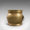 Antique English Brass Fireside Container, Circa 1900, Image 3