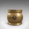 Antique English Brass Fireside Container, Circa 1900 4