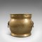 Antique English Brass Fireside Container, Circa 1900 6