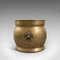 Antique English Brass Fireside Container, Circa 1900 5