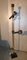 Italian Chrome, Steel & Solid Mahogany Floor Lamp with 2 Spotlights from Officina di Ricerca, 1960s 1