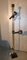 Italian Chrome, Steel & Solid Mahogany Floor Lamp with 2 Spotlights from Officina di Ricerca, 1960s, Image 1