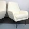 Italian White Velvet Armchairs, 1950s, Set of 2 5