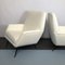 Italian White Velvet Armchairs, 1950s, Set of 2 10
