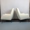 Italian White Velvet Armchairs, 1950s, Set of 2 11