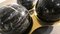 Three Balls Sculpture in Marquina Marble by Valenti and C. Milan, 1970s, Set of 4, Image 10