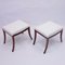 Antique Swedish Mahogany Stools with Bouclé Fabric Seats, 1830s, Set of 2 3