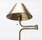 Deutsche Vintage Messing Lesan Stehlampe im Hollywood Regency Stil von Florian Schulz, 1970er 16