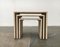 Vintage Travertine Nesting Tables, Set of 3 1