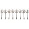 Acorn Bouillon Spoons in Sterling Silver by Georg Jensen, Set of 8 1