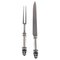Large Acorn Carving Set in Sterling Silver and Stainless Steel by Georg Jensen, Set of 2 1