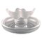 Jewelry Bowl in Clear Frosted Art Glass with Birds from Lalique 1