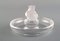 Jewelry Bowl in Clear Frosted Art Glass with Birds from Lalique, Image 3