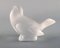 Bird in Clear Frosted Art Glass from Lalique 3