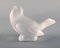 Vogel aus durchsichtigem mattiertem Kunstglas von Lalique 3