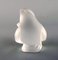 Bird in Clear Frosted Art Glass from Lalique 2