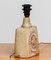 Vintage Beige Terracotta Pottery Table Lamp by Bernard Rooke, 1960s 6