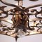 Lámpara de araña de hierro dorado, siglo XX, Imagen 7
