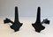 Modernist Cast Iron and Iron Andirons, 1950s, Set of 2, Image 3