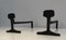 Modernist Cast Iron and Iron Andirons, 1950s, Set of 2 4