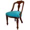 Antique Victorian Mahogany Carved Nursing or Dressing Table Chair, Image 1