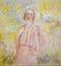 Peinture à l'Huile Antonio Feltrinelli - Woman In Pink - 1930s 1