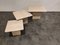 Vintage Travertine Nesting Tables or Side Tables, 1970s 2