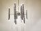 Vintage Candle Chandelier in Chrome by Gaetano Sciolari, Image 2