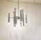 Vintage Candle Chandelier in Chrome by Gaetano Sciolari, Image 6