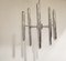 Vintage Candle Chandelier in Chrome by Gaetano Sciolari 8