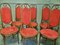 Bugholz Esszimmerstühle mit erhöhter Rückenlehne von Thonet, 1970er, 6er Set 3