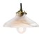 Mid-Century Industrial Glass Ceiling Lamp, Image 1