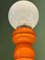 Italienische orangefarbene Tischlampe aus geblasenem Muranoglas von Carlo Nason für Mazzega, 1965 4