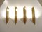German Brass Sconces by Egon Hillebrand for Hillebrand Lighting, 1970s, Set of 2 5