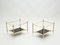 Neoclassical Brass & Black Glass End Tables from Maison Jansen, 1970s, Set of 2 7