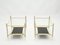 Neoclassical Brass & Black Glass End Tables from Maison Jansen, 1970s, Set of 2 2