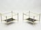 Neoclassical Brass & Black Glass End Tables from Maison Jansen, 1970s, Set of 2, Image 5