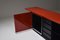 Red Lacquer Sideboard by Giotto Stoppino for for Acerbis, 1970s 4