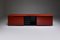 Red Lacquer Sideboard by Giotto Stoppino for for Acerbis, 1970s 3