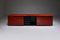 Red Lacquer Sideboard by Giotto Stoppino for for Acerbis, 1970s, Image 3