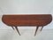Italian Walnut Console Table with Hidden Drawer, 1956 10