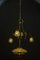 Viennese Jugendstil Adjustable Opaline Glass Chandelier, 1908 20