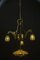 Viennese Jugendstil Adjustable Opaline Glass Chandelier, 1908 13