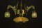 Viennese Jugendstil Adjustable Opaline Glass Chandelier, 1908 34