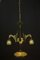 Viennese Jugendstil Adjustable Opaline Glass Chandelier, 1908 19