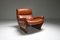 Mid-Century Cognac Leather Lounge Chairs by Osvaldo Borsani, Set of 2, Image 8