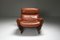 Mid-Century Cognac Leather Lounge Chairs by Osvaldo Borsani, Set of 2 7