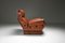 Mid-Century Cognac Leather Lounge Chairs by Osvaldo Borsani, Set of 2, Image 9