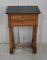 Small Empire Style Solid Birch Side Table, Early 1800s 1