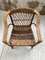 Wicker & Wood Side Chair, 1950s, Image 9